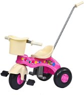 Bayo Baby pedal tricycle with guide bar Junior pink - Tricycle
