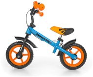 Milly Mally Detské odrážadlo bicykel Dragon s brzdou orange-blue - Športové odrážadlo