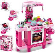 Baby Mix Dětská kuchyňka malý šéfkuchař + příslušenství růžová - Dětská kuchyňka