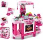 Baby Mix Dětská kuchyňka malý šéfkuchař + příslušenství růžová - Dětská kuchyňka