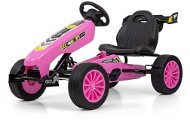 Milly Mally Detská šliapacia motokára Go-kart Rocket ružová - Športové odrážadlo