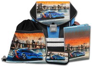 School bag in set Emipo ERGO ONE City Top Car- 4 pieces - School Set
