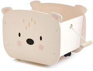 Tároló doboz Wooden Toy Storage Box Tender Leaf Pull Along Bear Cart - Úložný box