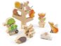 Dřevěná balanční hračka Tender Leaf Stacking Garden Friends - Balanční hra