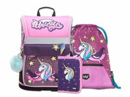 Baagl Zippy Unicorn school bag for first graders - 3 pieces - School Set