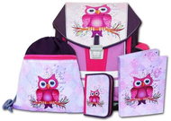 School bag in set Emipo ERGO ONE Owl- 4 pieces - School Set
