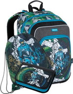 School backpack set for first graders BAGMASTER NINY 21 A - 3 pieces - School Set