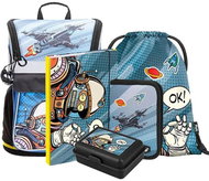 Baagl Zippy Spaceman school bag for first graders - 5 pieces - School Set