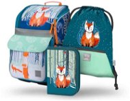 Baagl Zippy Fox school bag for first graders - 3 pieces - School Set