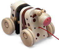 Ulanik Cow on a string flapper - Push and Pull Toy