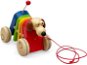 Push and Pull Toy Ulanik Rainbow dog on string flap - Tahací hračka