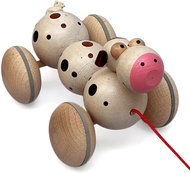 Ulanik Caterpillar Cow on a string - Push and Pull Toy
