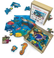 Ulanik Floor puzzle "Underwater world? - Wooden Puzzle