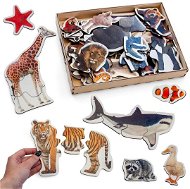 Ulanik Dřevěné puzzle se zvířaty pro nejmenší - Dřevěné puzzle