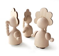 Ulanik Wood dolls D - Figure
