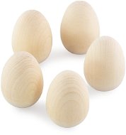 Ulanik Wooden set of medium eggs 5 pieces - Creative Toy