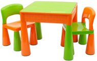 Detská sada stolík a dve stoličky oranžová - Detský nábytok
