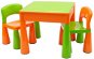 Dětská sada stoleček a dvě židličky oranžová - Dětský nábytek