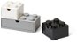 LEGO stolné boxy so zásuvkou Multi-Pack 3 ks – čierna, biela, sivá - Úložný box