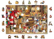 Woden City Wooden Puzzle Santa's Workshop 2in1, 505 pieces eco - Jigsaw Puzzle