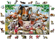 Woden City Wooden Puzzle Farm Life 2in1, 505 pieces eco - Jigsaw Puzzle
