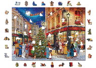Woden City Wooden puzzle Christmas Street 2in1, 1010 pieces eco - Jigsaw Puzzle