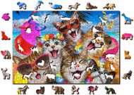 Woden City Wooden Puzzle Cat Party 2in1, 505 pieces eco - Jigsaw