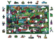 Woden City Dřevěné puzzle Veteráni 2v1, 505 dílků eko - Puzzle