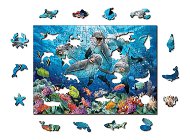 Woden City Wooden Puzzle Happy Dolphins 2in1, 200 pieces eco - Jigsaw