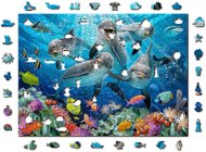 Woden City Wooden Puzzle Happy Dolphins 2in1, 1010 pieces eco - Jigsaw
