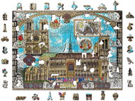 Woden City Wooden puzzle Notre-Dame Cathedral 2in1, 1010 pieces eco - Jigsaw Puzzle
