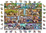 Woden City Wooden Puzzle Amazing Animal Kingdom 2in1, 1010 pieces eco - Jigsaw Puzzle