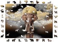 Woden City Wooden puzzle Elephant dreams 2in1, 1010 pieces eco - Jigsaw Puzzle