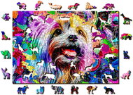 Woden City Wooden Puzzle Pop Art Yorkshire Terrier 2in1, 505 pieces eco - Jigsaw Puzzle