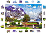 Woden City Dřevěné puzzle Jaro v Sydney 2v1, 505 dílků eko - Puzzle