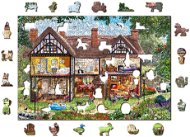 Woden City Dřevěné puzzle Dům na letní sezónu 2v1, 505 dílků eko - Puzzle