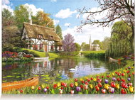 Star Puzzle Cottage by the lake 1000 pieces - Jigsaw Puzzle