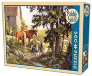 Cobble Hill Puzzle Horses in summer 500 pieces - Jigsaw Puzzle
