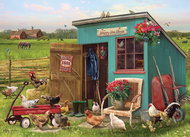 Cobble Hill Puzzle Merry Chicken 1000 pieces - Jigsaw Puzzle