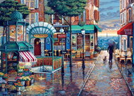 Cobble Hill Puzzle Walk in the rain 1000 pieces - Jigsaw Puzzle