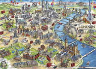 Gibsons Puzzle Londýnské památky 1000 dílků - Puzzle