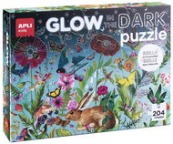 Apli Puzzle Glow in the Dark Flowers - Jigsaw Puzzle