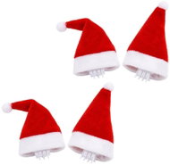 Arpex Mini Santa Claus Hat on a Clip, Christmas, 4 pcs - Headband