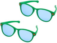 Godan Mega Party Glasses Green, 2 pcs - Costume Accessory