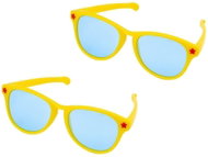 Godan Mega Party Glasses Yellow, 2 pcs - Costume Accessory