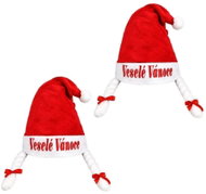 Rappa Christmas Hat with Braids, Merry Christmas, 2 pcs - Costume Accessory