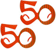 Godan Party Glasses 50th Birthday, 2 pcs - Costume Accessory