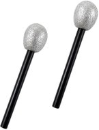 Godan Microphone Silver - Disco - 80s, 2 pcs - Party Accessories