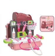 Bavytoy Lékařský set 3v1 bus růžový - Kids Doctor Kit