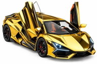 AS Model Lamborghini Revuelto se světly, zvukem a mlhou, zlatý - Kovový model